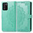 Leather Case Stands Fashionable Pattern Flip Cover Holder for Realme 9 SE 5G Green