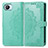 Leather Case Stands Fashionable Pattern Flip Cover Holder for Realme C30 Green