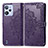 Leather Case Stands Fashionable Pattern Flip Cover Holder for Realme C31 Purple