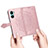 Leather Case Stands Fashionable Pattern Flip Cover Holder for Realme C33 (2023)