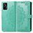 Leather Case Stands Fashionable Pattern Flip Cover Holder for Realme GT 5G Green