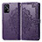 Leather Case Stands Fashionable Pattern Flip Cover Holder for Realme GT 5G Purple