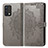 Leather Case Stands Fashionable Pattern Flip Cover Holder for Realme GT Master 5G Gray