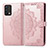 Leather Case Stands Fashionable Pattern Flip Cover Holder for Realme GT Master 5G Rose Gold