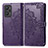 Leather Case Stands Fashionable Pattern Flip Cover Holder for Realme GT Neo 3T 5G Purple