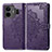 Leather Case Stands Fashionable Pattern Flip Cover Holder for Realme GT Neo5 240W 5G Purple