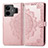 Leather Case Stands Fashionable Pattern Flip Cover Holder for Realme GT Neo5 240W 5G Rose Gold