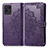 Leather Case Stands Fashionable Pattern Flip Cover Holder for Realme Narzo 50 4G Purple