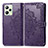 Leather Case Stands Fashionable Pattern Flip Cover Holder for Realme Narzo 50A Prime Purple