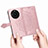 Leather Case Stands Fashionable Pattern Flip Cover Holder for Realme Narzo 60 5G