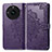 Leather Case Stands Fashionable Pattern Flip Cover Holder for Realme Narzo 60 5G Purple