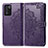 Leather Case Stands Fashionable Pattern Flip Cover Holder for Realme Q3t 5G Purple