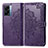 Leather Case Stands Fashionable Pattern Flip Cover Holder for Realme V23i 5G Purple