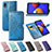 Leather Case Stands Fashionable Pattern Flip Cover Holder for Samsung Galaxy A01 Core