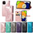 Leather Case Stands Fashionable Pattern Flip Cover Holder for Samsung Galaxy A03