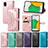 Leather Case Stands Fashionable Pattern Flip Cover Holder for Samsung Galaxy A03 Core