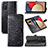 Leather Case Stands Fashionable Pattern Flip Cover Holder for Samsung Galaxy A03s