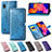 Leather Case Stands Fashionable Pattern Flip Cover Holder for Samsung Galaxy A10