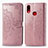 Leather Case Stands Fashionable Pattern Flip Cover Holder for Samsung Galaxy A10s Rose Gold