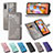 Leather Case Stands Fashionable Pattern Flip Cover Holder for Samsung Galaxy A11