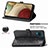 Leather Case Stands Fashionable Pattern Flip Cover Holder for Samsung Galaxy A12 5G