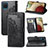 Leather Case Stands Fashionable Pattern Flip Cover Holder for Samsung Galaxy A12 Nacho