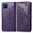 Leather Case Stands Fashionable Pattern Flip Cover Holder for Samsung Galaxy A12 Nacho Purple