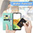 Leather Case Stands Fashionable Pattern Flip Cover Holder for Samsung Galaxy A13 4G