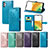 Leather Case Stands Fashionable Pattern Flip Cover Holder for Samsung Galaxy A13 4G