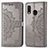 Leather Case Stands Fashionable Pattern Flip Cover Holder for Samsung Galaxy A20e Gray