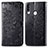 Leather Case Stands Fashionable Pattern Flip Cover Holder for Samsung Galaxy A20s Black