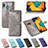 Leather Case Stands Fashionable Pattern Flip Cover Holder for Samsung Galaxy A30