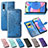 Leather Case Stands Fashionable Pattern Flip Cover Holder for Samsung Galaxy A30S