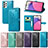 Leather Case Stands Fashionable Pattern Flip Cover Holder for Samsung Galaxy A33 5G