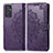 Leather Case Stands Fashionable Pattern Flip Cover Holder for Samsung Galaxy A35 5G Purple