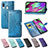 Leather Case Stands Fashionable Pattern Flip Cover Holder for Samsung Galaxy A40