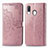Leather Case Stands Fashionable Pattern Flip Cover Holder for Samsung Galaxy A40 Rose Gold