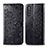 Leather Case Stands Fashionable Pattern Flip Cover Holder for Samsung Galaxy A41 SC-41A