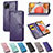 Leather Case Stands Fashionable Pattern Flip Cover Holder for Samsung Galaxy A42 5G