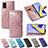 Leather Case Stands Fashionable Pattern Flip Cover Holder for Samsung Galaxy A51 5G