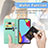 Leather Case Stands Fashionable Pattern Flip Cover Holder for Samsung Galaxy A72 4G