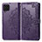 Leather Case Stands Fashionable Pattern Flip Cover Holder for Samsung Galaxy F62 5G Purple