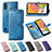 Leather Case Stands Fashionable Pattern Flip Cover Holder for Samsung Galaxy M01