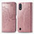 Leather Case Stands Fashionable Pattern Flip Cover Holder for Samsung Galaxy M01 Rose Gold