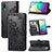 Leather Case Stands Fashionable Pattern Flip Cover Holder for Samsung Galaxy M02