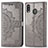 Leather Case Stands Fashionable Pattern Flip Cover Holder for Samsung Galaxy M20 Gray