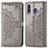 Leather Case Stands Fashionable Pattern Flip Cover Holder for Samsung Galaxy M30 Gray