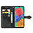 Leather Case Stands Fashionable Pattern Flip Cover Holder for Samsung Galaxy M33 5G