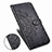 Leather Case Stands Fashionable Pattern Flip Cover Holder for Samsung Galaxy M51