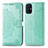 Leather Case Stands Fashionable Pattern Flip Cover Holder for Samsung Galaxy M51